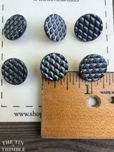 Load image into Gallery viewer, Antique Glass Buttons - Two Sizes Available - Metallic Glass Buttons - 1930s - Six