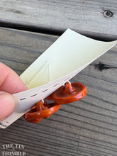 Load image into Gallery viewer, Antique Glass Buttons - 23mm Tan Glass Buttons - 1930s - Six