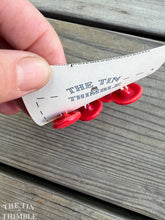 Load image into Gallery viewer, Antique Glass Buttons - 20mm Red Glass Buttons - 1930s - Six