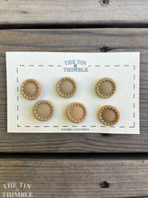 Load image into Gallery viewer, Antique Glass Buttons - 20mm Tan Glass Buttons - 1930s - Six