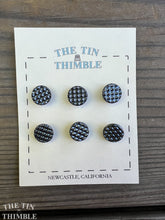 Load image into Gallery viewer, Antique Glass Buttons - Two Sizes Available - Metallic Glass Buttons - 1930s - Six