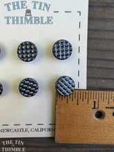 Load image into Gallery viewer, Antique Glass Buttons - Two Sizes Available - Metallic Glass Buttons - 1930s - Six