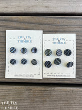 Load image into Gallery viewer, Antique Glass Buttons - Two Sizes Available - Metallic Glass Buttons - 1930s - Six