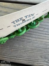 Load image into Gallery viewer, Antique Glass Buttons - 20mm Green Czech Glass Buttons - 1920s - Eleven