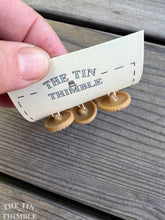 Load image into Gallery viewer, Antique Glass Buttons - 20mm Tan Czech Glass Buttons - 1920s - Six