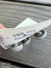 Load image into Gallery viewer, Antique Glass Buttons - 20mm Grey Czech Glass Buttons - 1920s - Five