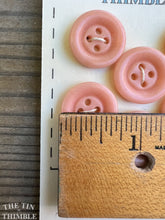 Load image into Gallery viewer, Antique Glass Buttons - 20mm Peach Glass Buttons - 1930s - Six