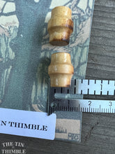 Load image into Gallery viewer, Vintage Wood Toggle Buttons - Card of Two - 15mm x 13mm