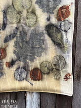 Load image into Gallery viewer, Botanical Printed Table Runner by Sharon Mansfield - Natural Leaves Printed on USA Produced 100% Wool Fabric - Colorfast & Washable