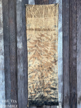 Load image into Gallery viewer, Botanical Printed Table Runner or Scarf by Sharon Mansfield  - Natural Leaves Printed on USA Produced 100% Wool Fabric - Colorfast & Washable