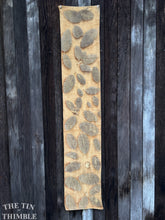 Load image into Gallery viewer, Botanical Printed Table Runner or Scarf by Sharon Mansfield  - Natural Leaves Printed on USA Produced 100% Wool Fabric - Colorfast & Washable