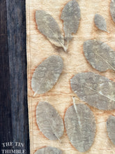 Load image into Gallery viewer, Botanical Printed Table Runner or Scarf by Sharon Mansfield  - Natural Leaves Printed on USA Produced 100% Wool Fabric - Colorfast & Washable