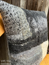 Load image into Gallery viewer, Handmade Wet Felted Pillow by Sharon Mansfield - Wool & Silk Fibers with Envelope Back - Approximately 15" x 15"