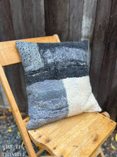 Load image into Gallery viewer, Handmade Wet Felted Pillow by Sharon Mansfield - Wool & Silk Fibers with Envelope Back - Approximately 15" x 15"