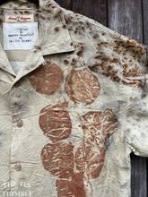Load image into Gallery viewer, Botanical Printed Shirt by Sharon Mansfield - Men's Small - Real Leaves Printed on Quality Natural Fiber Shirts - Colorfast & Machine Washable
