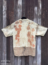 Load image into Gallery viewer, Botanical Printed Shirt by Sharon Mansfield - Men's Small - Real Leaves Printed on Quality Natural Fiber Shirts - Colorfast & Machine Washable