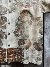 Load image into Gallery viewer, Botanical Printed Shirt by Sharon Mansfield - Men's XL - Real Leaves Printed on Quality 100% Silk Shirt - Colorfast & Machine Washable