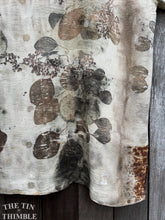 Load image into Gallery viewer, Botanical Printed Shirt by Sharon Mansfield - Men's XL - Real Leaves Printed on Quality 100% Silk Shirt - Colorfast & Machine Washable