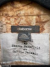 Load image into Gallery viewer, Botanical Printed Shirt by Sharon Mansfield - Men's XXL - Real Leaves Printed on Quality 100% Cotton Shirt - Colorfast & Machine Washable