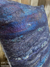 Load image into Gallery viewer, Handmade Wet Felted Pillow by Sharon Mansfield - Wool & Silk Fibers with Envelope Back - Approximately 15" x 15"