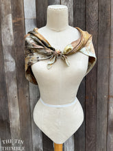 Load image into Gallery viewer, Botanical Printed Pure Silk Scarf by Sharon Mansfield  - Natural Leaves Printed on Luxurious Shiny Silk - Colorfast & Washable