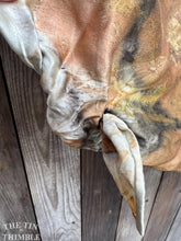 Load image into Gallery viewer, Botanical Printed Pure Silk Scarf by Sharon Mansfield  - Natural Leaves Printed on Luxurious Shiny Silk - Colorfast & Washable