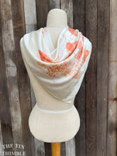 Load image into Gallery viewer, Eucalyptus Leaf Printed Pure Silk Scarf by Sharon Mansfield - Luxurious Shiny Silk Charmeuse - Colorfast & Washable