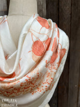 Load image into Gallery viewer, Eucalyptus Leaf Printed Pure Silk Scarf by Sharon Mansfield - Luxurious Shiny Silk Charmeuse - Colorfast & Washable