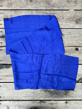 Load image into Gallery viewer, 100% Silk Scarf with Finished Edges in Cobalt Blue - 11.5 x 57"