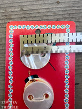 Load image into Gallery viewer, Vintage Mother of Pearl Buttons - 25mm (1 Inch) - Set of 2 - Large 2-Hole Shell Buttons