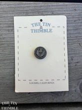 Load image into Gallery viewer, Vintage Pewter Buttons - Single Thistle Silver Button - Scottish Thistle Button - 16mm