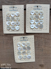 Load image into Gallery viewer, Mother of Pearl Shirt Buttons - Card of 12 - 14mm (1/2 inch)