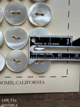Load image into Gallery viewer, Mother of Pearl Shirt Buttons - Card of 12 - 14mm (1/2 inch)