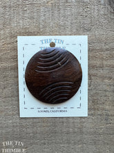 Load image into Gallery viewer, Vintage Carved Wood Button - Single Button - 57mm (2 1/4 Inch)