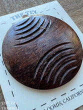 Load image into Gallery viewer, Vintage Carved Wood Button - Single Button - 57mm (2 1/4 Inch)