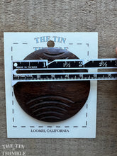 Load image into Gallery viewer, Vintage Carved Wood Button - Single Button - 57mm (2 1/4 Inch)
