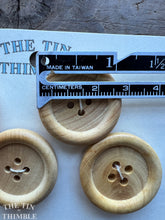 Load image into Gallery viewer, Vintage Wood Buttons - Set of 5 Classic Wood Buttons - 23mm (1 1/8 Inch)