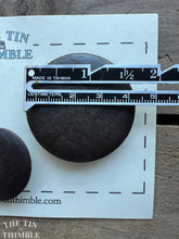 Load image into Gallery viewer, Vintage Basketweave Buttons - Set of 3 Wood Buttons - 45mm (1 3/4 Inch) & 31mm (1 1/4 Inch)