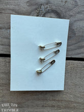 Load image into Gallery viewer, Vintage Toggle Closures - Set of 3 - 30mm (1 1/4 Inches) x 10mm - Black & Brass