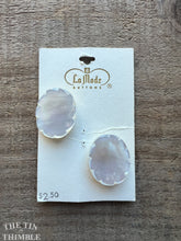 Load image into Gallery viewer, Vintage Mother of Pearl Buttons - 25mm x 20mm - Set of 2 - La Mode Made in Italy