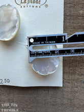 Load image into Gallery viewer, Vintage Mother of Pearl Buttons - 25mm x 20mm - Set of 2 - La Mode Made in Italy