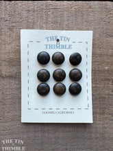 Load image into Gallery viewer, Authentic Vintage Tagua Buttons - Card of 9 - 13mm (1/2 Inch)