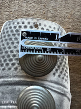 Load image into Gallery viewer, Vintage Silver Spiral Cone Buttons - Set of 2 - 28mm (1 1/8 Inches)- Silver Metal Tight Top Buttons