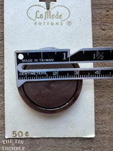 Load image into Gallery viewer, Vintage Brown Plastic Buttons - Several Sizes Available - Some on Original La Mode Brand Card