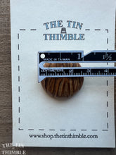 Load image into Gallery viewer, Vintage Carved Wood Button - Natural Wood Button - 28mm (1 1/8 Inch)