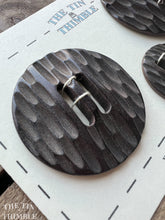 Load image into Gallery viewer, Vintage Wood Carved Buttons - Set of 3 Wood Buttons - 50mm (1 7/8 Inch) & 30mm (1 1/4 Inch)