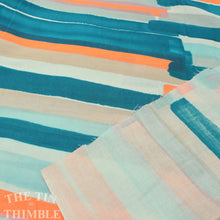 Load image into Gallery viewer, Nani Iro Double Gauze Fabric - 1 1/2 Yard - Double Gauze / Kokka Cotton/ Japanese / 100% Cotton / Stripe / Nani Iro - LAST PIECE!