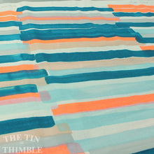 Load image into Gallery viewer, Nani Iro Double Gauze Fabric - 1 1/2 Yard - Double Gauze / Kokka Cotton/ Japanese / 100% Cotton / Stripe / Nani Iro - LAST PIECE!
