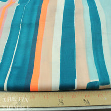 Load image into Gallery viewer, Nani Iro Double Gauze Fabric - 1 1/2 Yard - Double Gauze / Kokka Cotton/ Japanese / 100% Cotton / Stripe / Nani Iro - LAST PIECE!