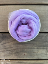 Load image into Gallery viewer, Lavender Purple Superfine Merino Wool Roving - 1 oz - Superfine Roving for Felting, Weaving, Spinning and More
